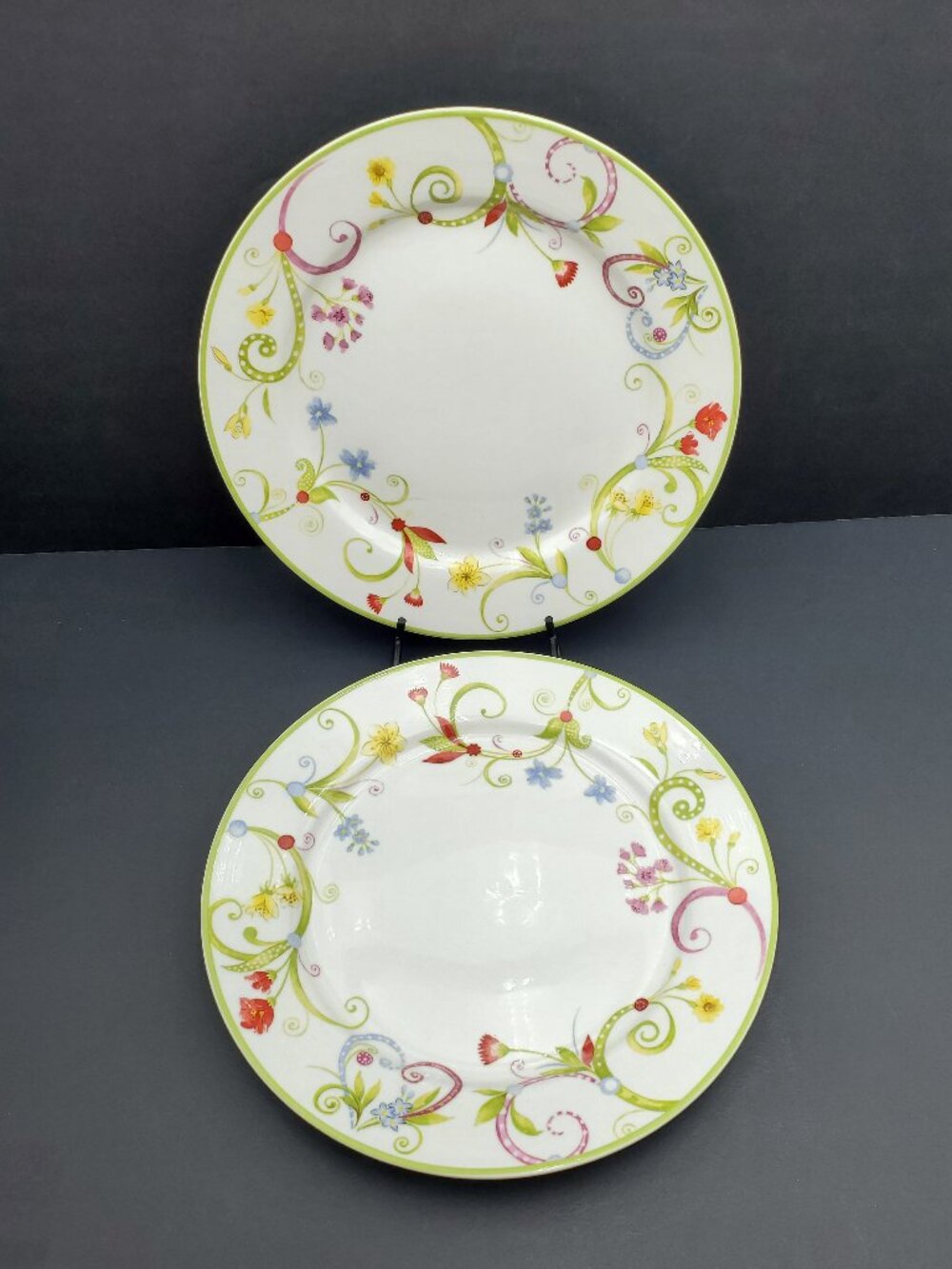 Pier 1 Lyda Dinner Plates Vintage Pier 1 Floral Dinner Plates